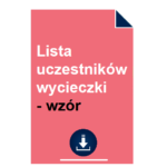 lista-uczestnikow-wycieczki-wzor