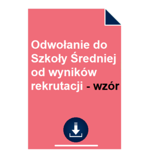 odwolanie-do-szkoly-sredniej-od-wynikow-rekrutacji-wzor