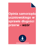 opinia-samorzadu-uczniowskiego-w-sprawie-dlugosci-przerw-wzor