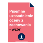 pisemne-uzasadnienie-oceny-z-zachowania-wzor