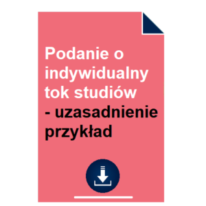 podanie-o-indywidualny-tok-studiow-uzasadnienie-przyklad