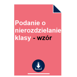 podanie-o-nierozdzielanie-klasy-wzor