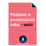 podanie-o-powtarzanie-roku-wzor