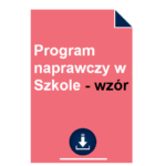 program-naprawczy-w-szkole-wzor