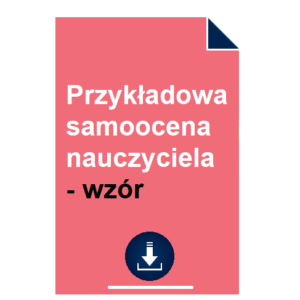 przykladowa-samoocena-nauczyciela-wzor