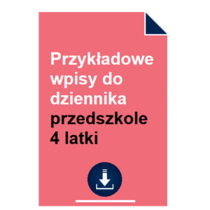 przykladowe-wpisy-do-dziennika-przedszkole-4-latki