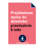 przykladowe-wpisy-do-dziennika-przedszkole-6-latki