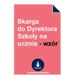 skarga-do-dyrektora-szkoly-na-ucznia-wzor