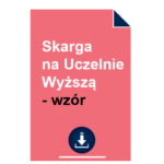 skarga-na-uczelnie-wyzsza-wzor