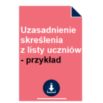 uzasadnienie-skreslenia-z-listy-uczniow-przyklad