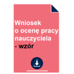 wniosek-o-ocene-pracy-nauczyciela-wzor