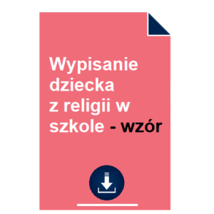 wypisanie-dziecka-z-religii-w-szkole-wzor