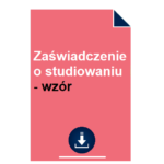 zaswiadczenie-o-studiowaniu-wzor