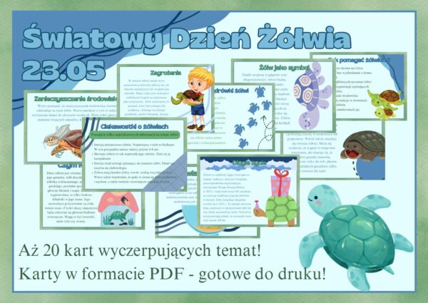 swiatowy-dzien-zolwia-gazetka-szkolna-dekoracja