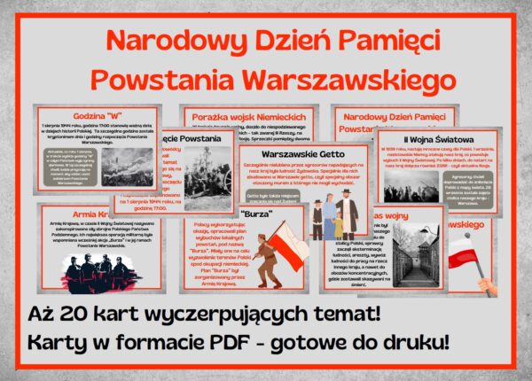 Narodowy Dzień Pamięci Powstania Warszawskiego - gazetka szkolna