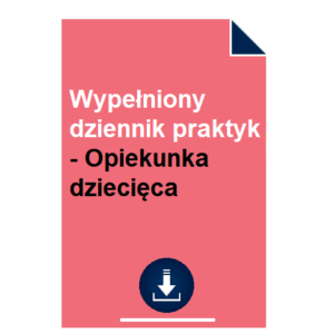 wypelniony-dziennik-praktyk-opiekunka-dziecieca