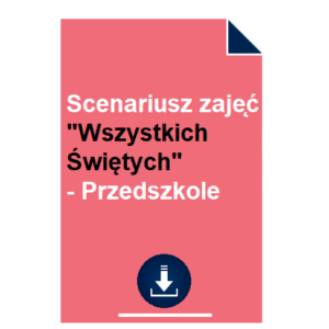 Autorski scenariusz zajęć na "Wszystkich Świętych" - Przedszkole