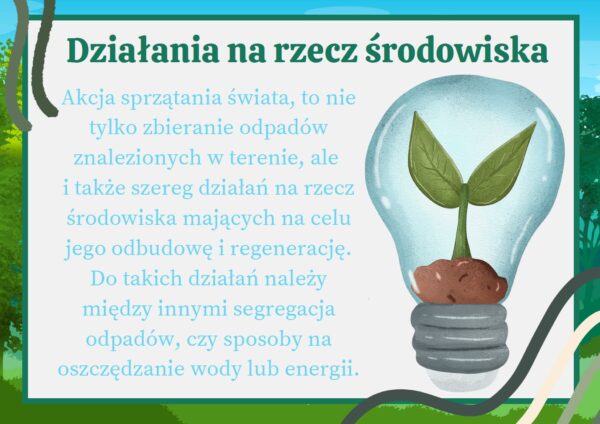 Gazetka szkolna na Sprzątanie świata 2