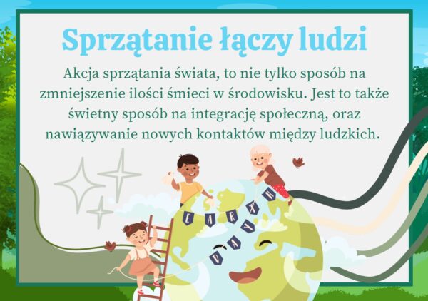 Gazetka szkolna na Sprzątanie świata