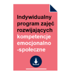 Indywidualny program zajęć rozwijających kompetencje emocjonalno-społeczne