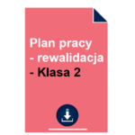 Plan pracy - rewalidacja - Klasa 2