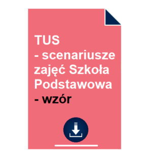 TUS - scenariusze zajęć Szkoła Podstawowa - wzór