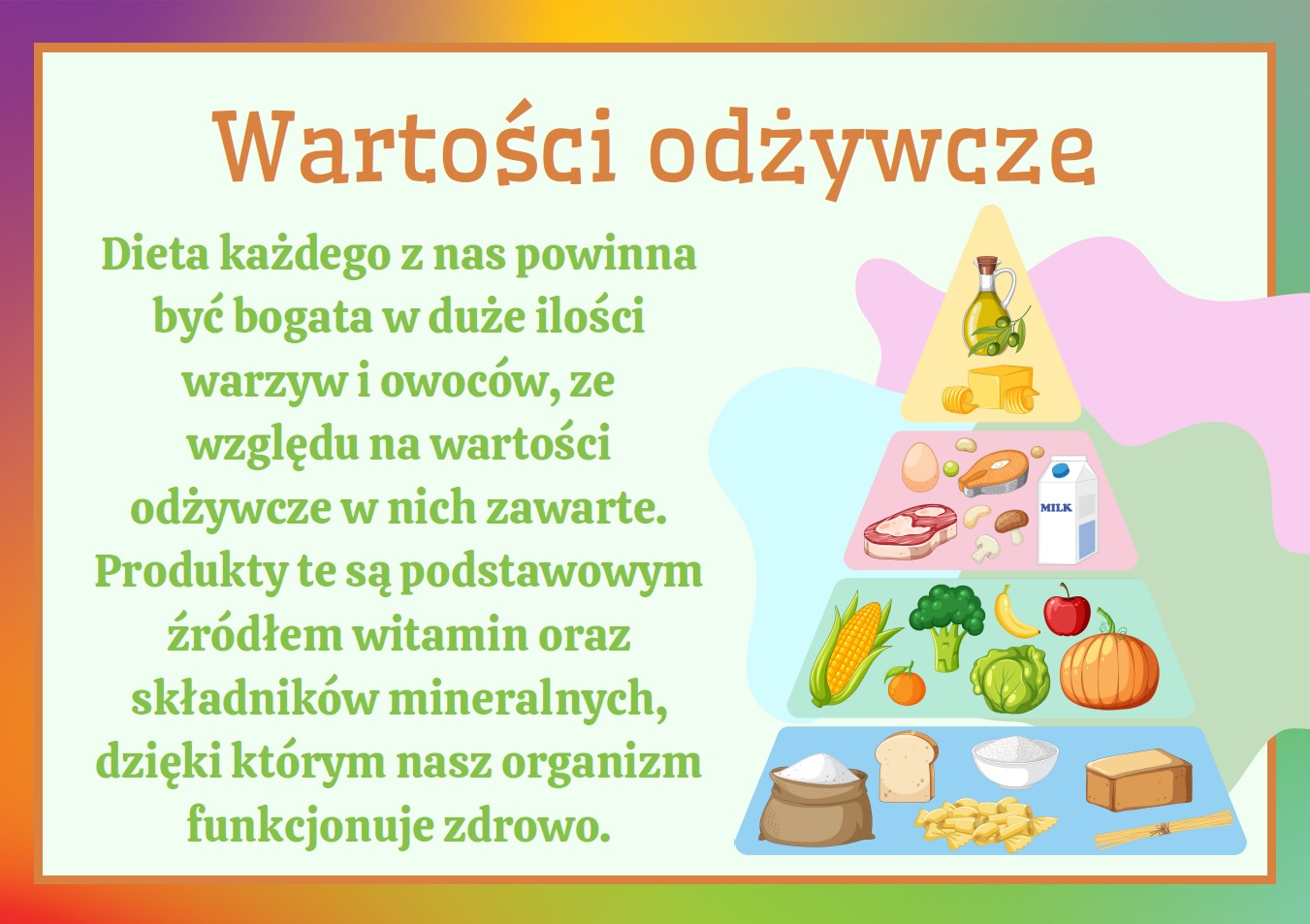 gazetka szkolna na dzień warzyw i owoców