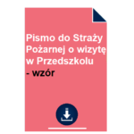 pismo-do-strazy-pozarnej-o-wizyta-w-przedszkolu-wzor