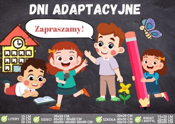 Dni adaptacyjne - dekoracja dla przedszkola - rozpoczęcie roku