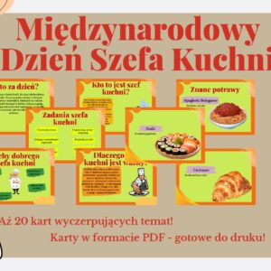 Międzynarodowy Dzień Szefa Kuchni - gazetka szkolna