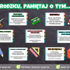 Rodzicu, pamiętaj o tym… dekoracja szkolna na rozpoczęcie roku szkolnego