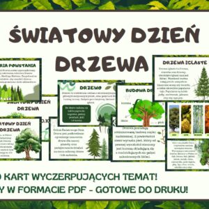 Światowy Dzień Drzewa - Gazetka szkolna do druku