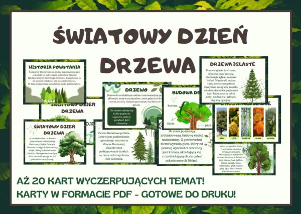 Światowy Dzień Drzewa - Gazetka szkolna do druku