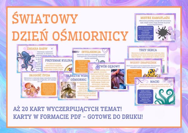 Światowy Dzień Ośmiornicy - Gazetka szkolna do druku - 2