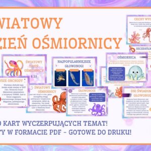 Światowy Dzień Ośmiornicy - Gazetka szkolna do druku