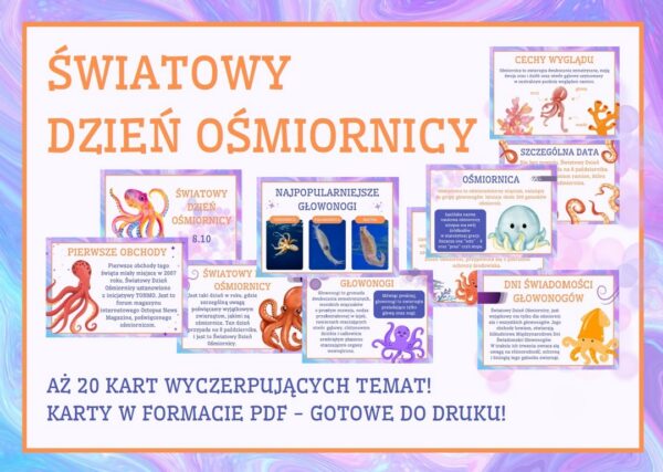 Światowy Dzień Ośmiornicy - Gazetka szkolna do druku