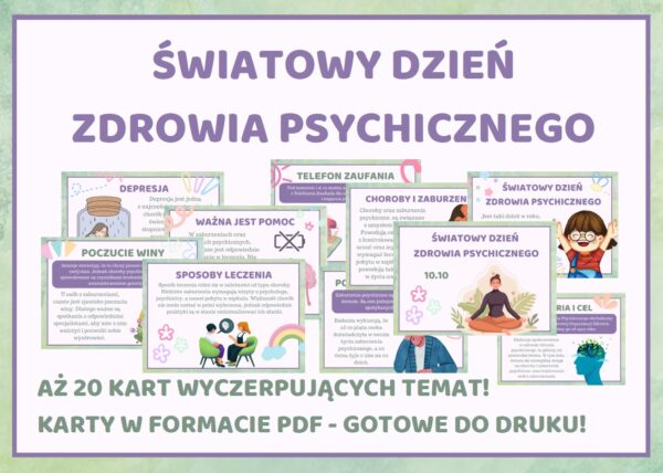 Światowy Dzień Zdrowia Psychicznego - Gazetka szkolna - do druku - 2