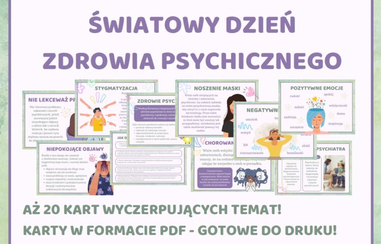 Światowy Dzień Zdrowia Psychicznego - Gazetka szkolna - do druku