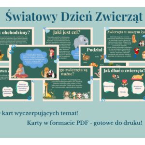 Światowy Dzień Zwierząt - gazetka szkolna