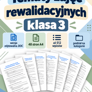 Tematy zajęć rewalidacyjnych - klasa 3 - przykłady