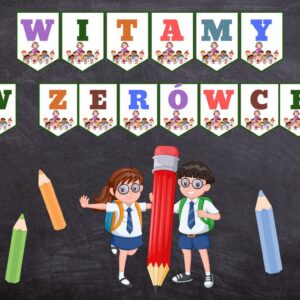 Witamy w zerówce - dekoracja do druku PDF