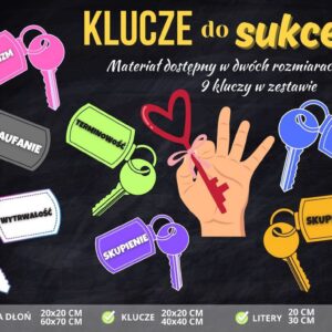 klucze-do-sukcesu-gazetka-szkolna-dekoracja-do-druku