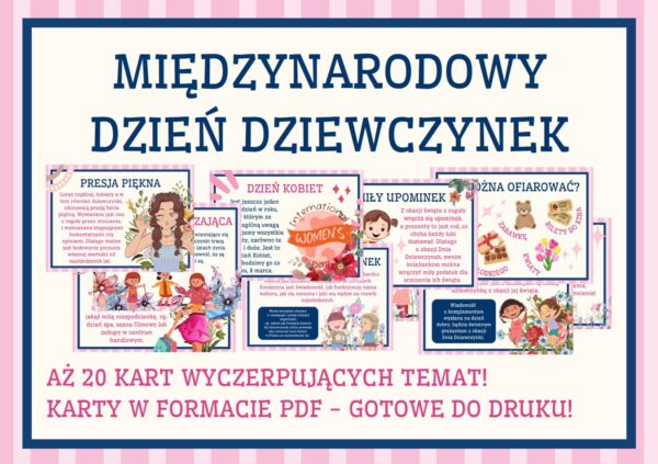 Dzień dziewczynek - gazetka szkolna do druku