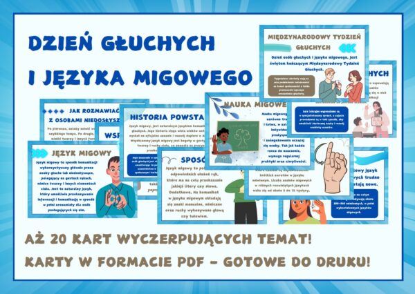 Dzień głuchych i języka migowego - gazetka szkolna - 2