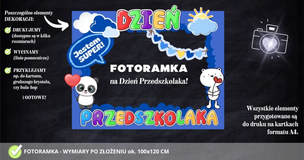 Fotobudka na Dzień Przedszkolaka – do druku PDF