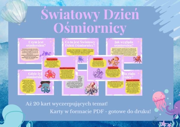 Gazetka szkolna na Dzień Ośmiornicy - do druku