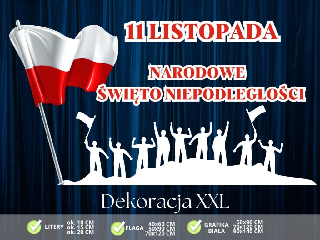 Dekoracja na 11 listopada - NARODOWE ŚWIĘTO NIEPODLEGŁOŚCI