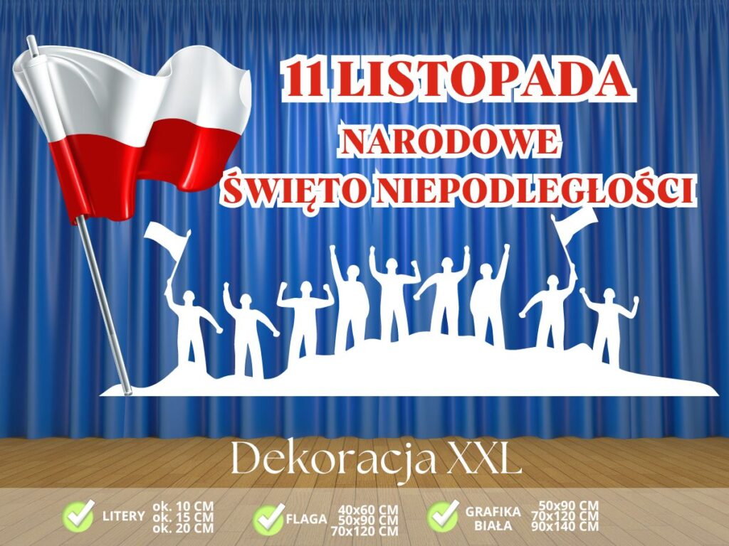 Dekoracja na 11 listopada - NARODOWE ŚWIĘTO NIEPODLEGŁOŚCI 2