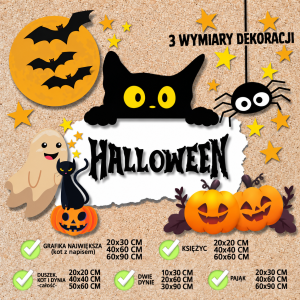 Dekoracja na halloween do druku PDF - WERSJA 2