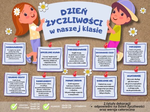 Dekoracja na obchody DNIA ŻYCZLIWOŚCI lub gazetka CAŁOROCZNA (2)